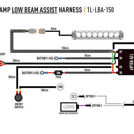 Triple-R 1250 Elite with Low Beam Assist incl. cable set