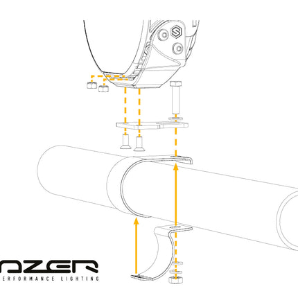 Montagesatz Flach für Sentinel 9"