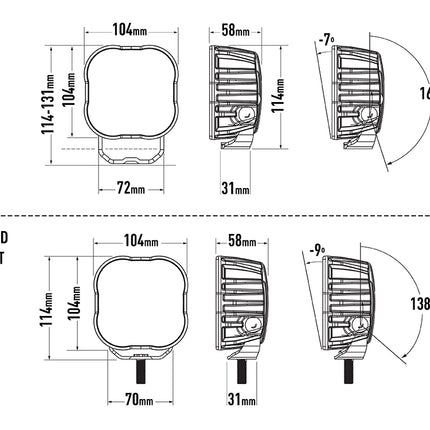 Utility-50 mit Beacon + Rücklichtfunktion