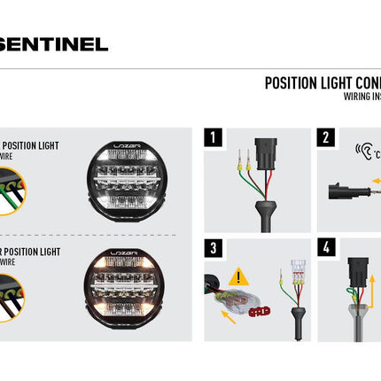 Sentinel 9" Chrome mit Positionslicht